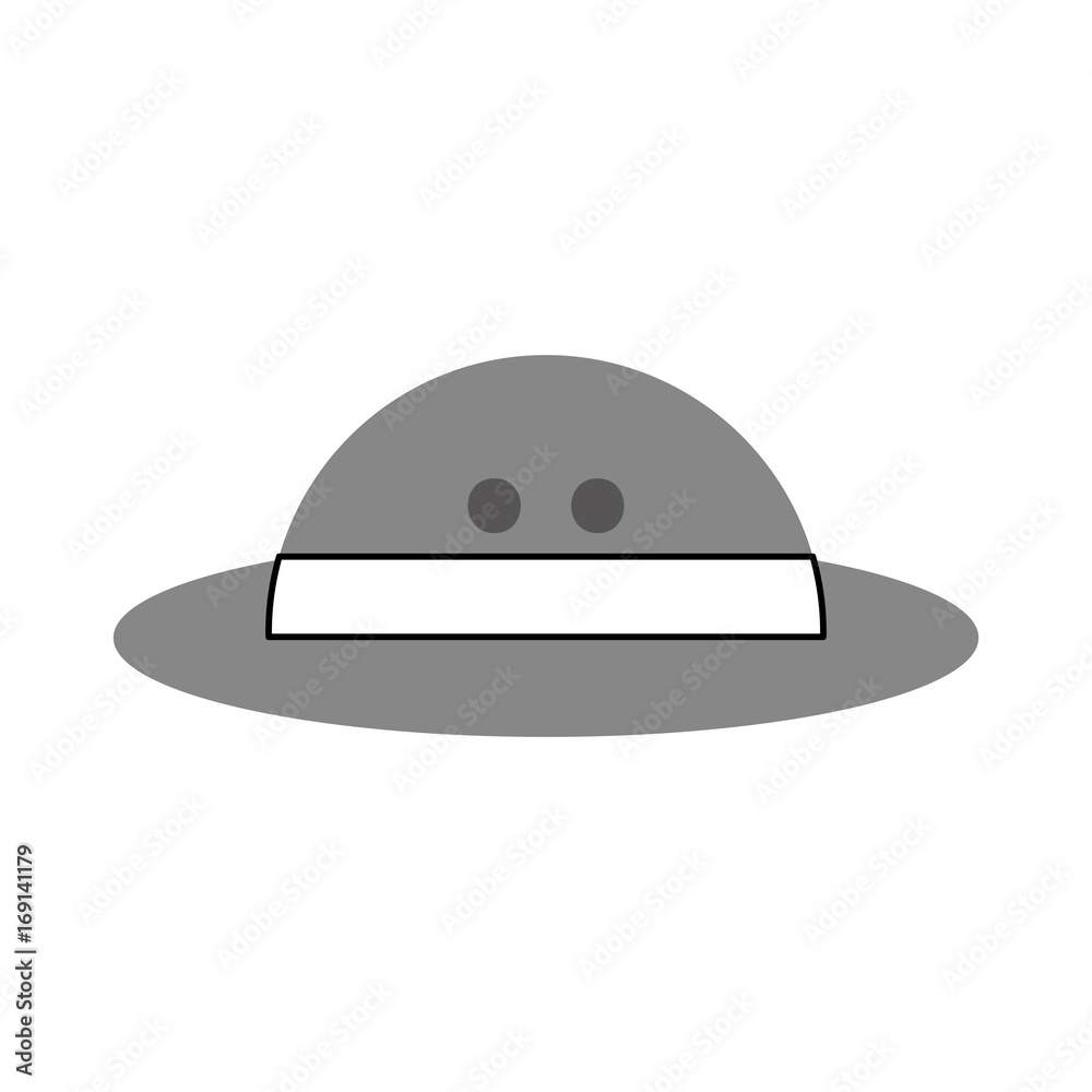 Fototapeta premium hat safari isolated icon vector illustration design