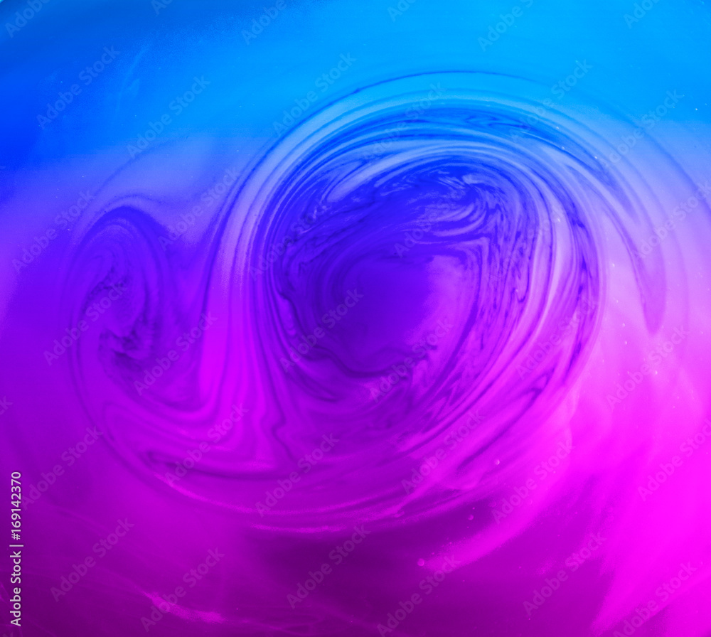 The colorful dye in the water. Abstract. background. Wallpaper. Concept art