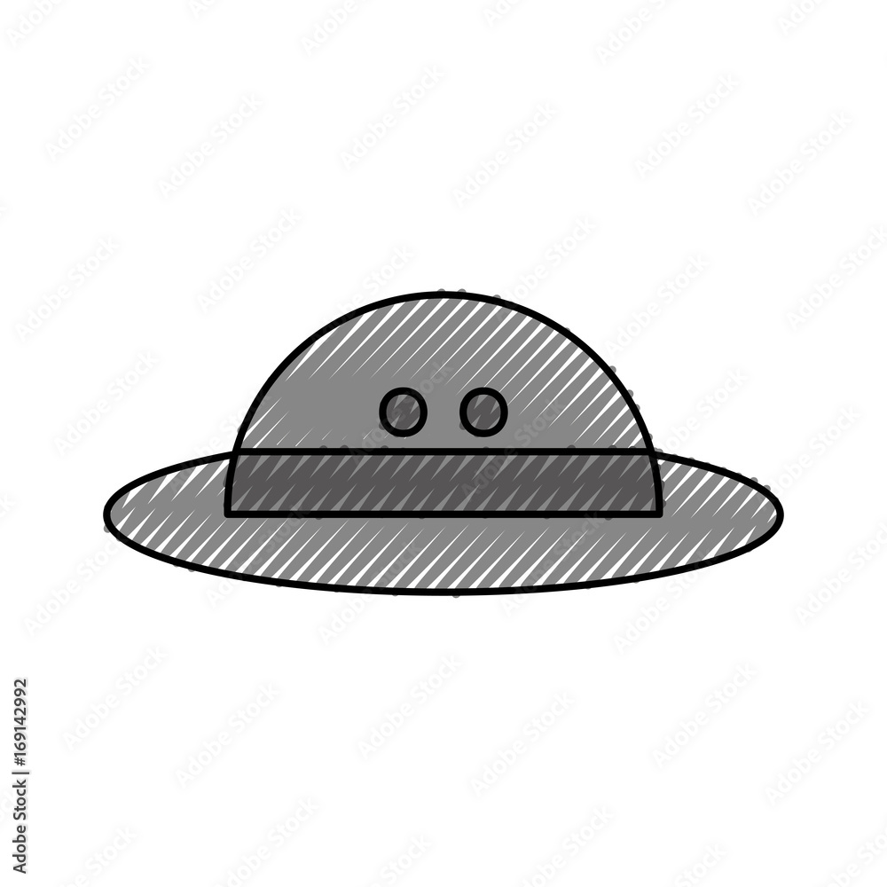 hat safari isolated icon vector illustration design hat safari isolated icon vector illustration design