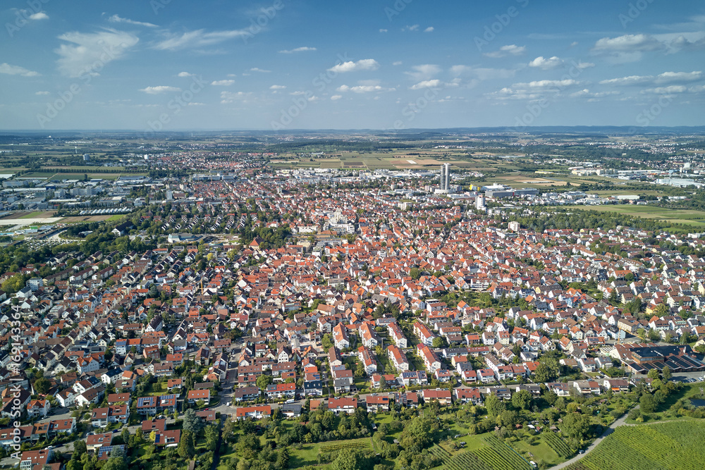 Blick auf Fellbach StockFoto Adobe Stock
