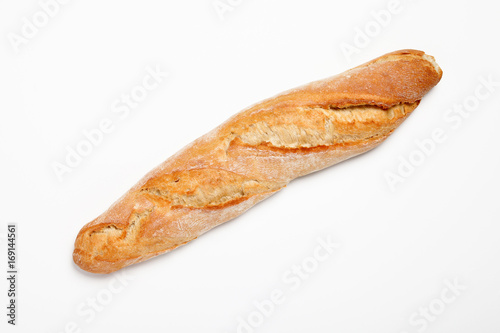 Isolated french baguette