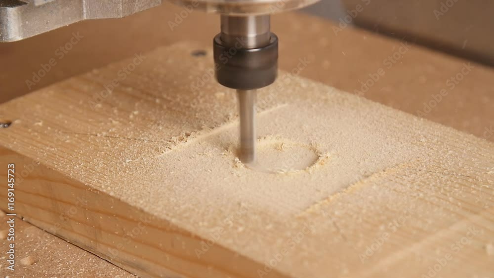 Cutting wood with a milling machines Cutting wood with a milling machines