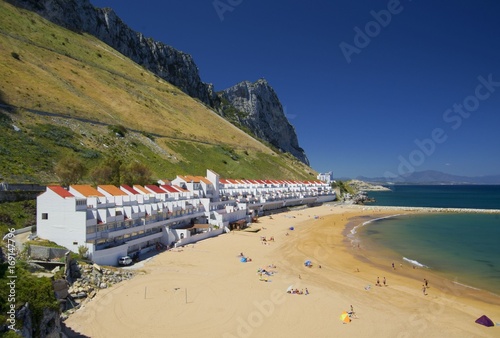 Sandy bay beach in Gibraltar