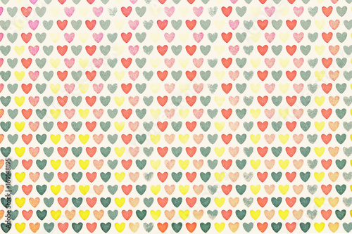 background colored hearts
