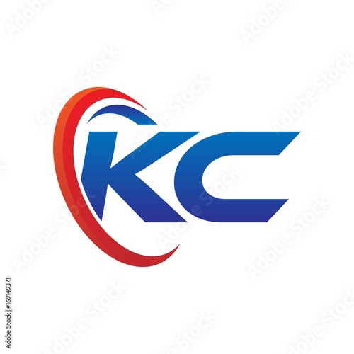 Free Download modern dynamic vector initial letters logo kb with circle swoosh red blue - GFXLoad