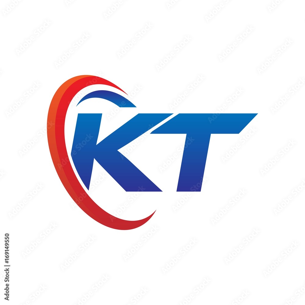 modern dynamic vector initial letters logo kb with circle swoosh red blue modern dynamic vector initial letters logo kb with circle swoosh red blue