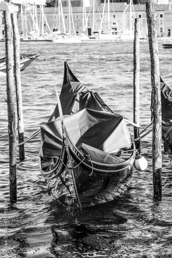 Gondola service in the city of Venice Italy
