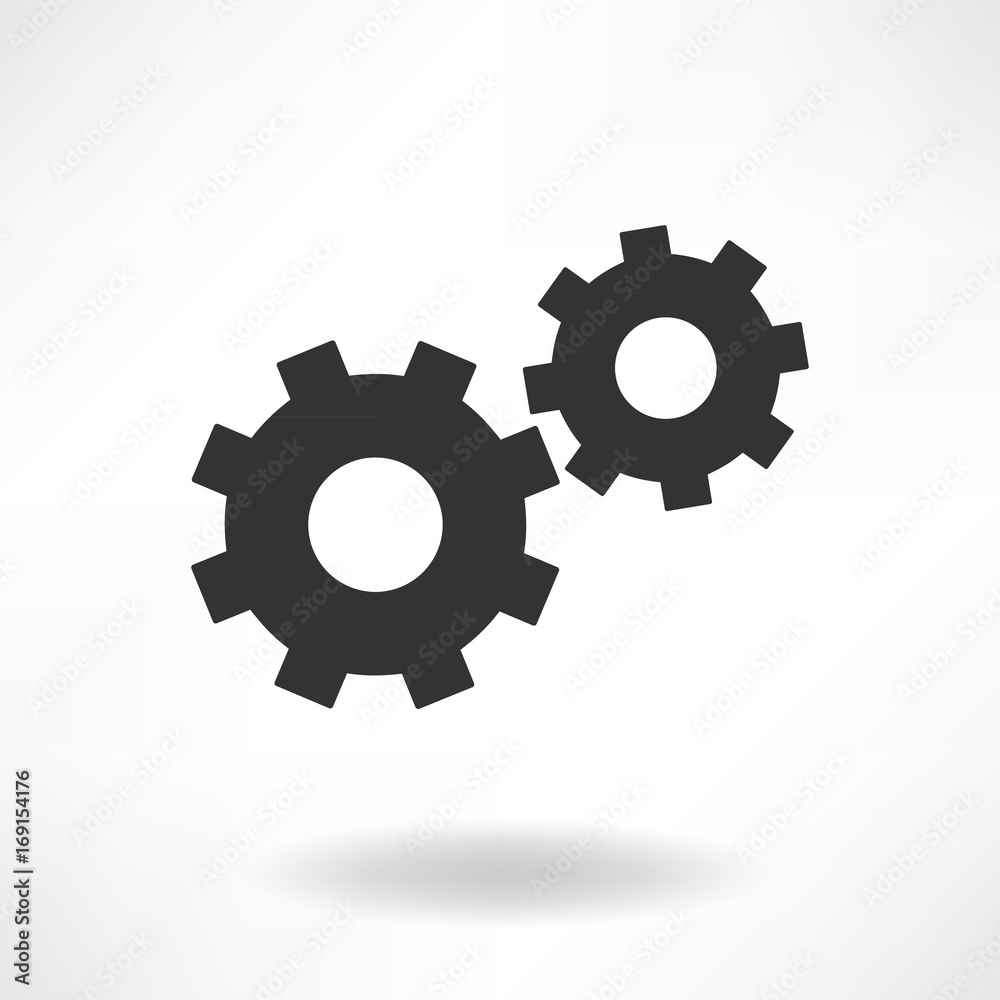 Gearwheels Simple icon