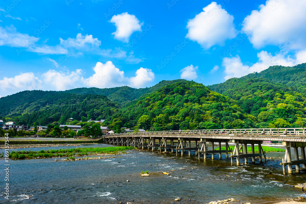 京都 嵐山 渡月橋 京都 嵐山 渡月橋