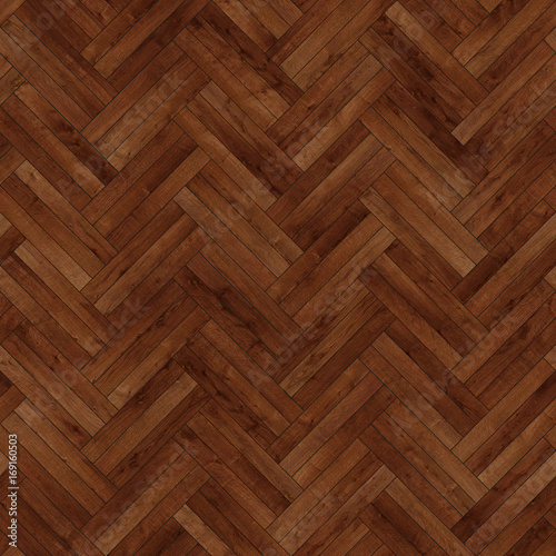 Seamless wood parquet texture herringbone brown
