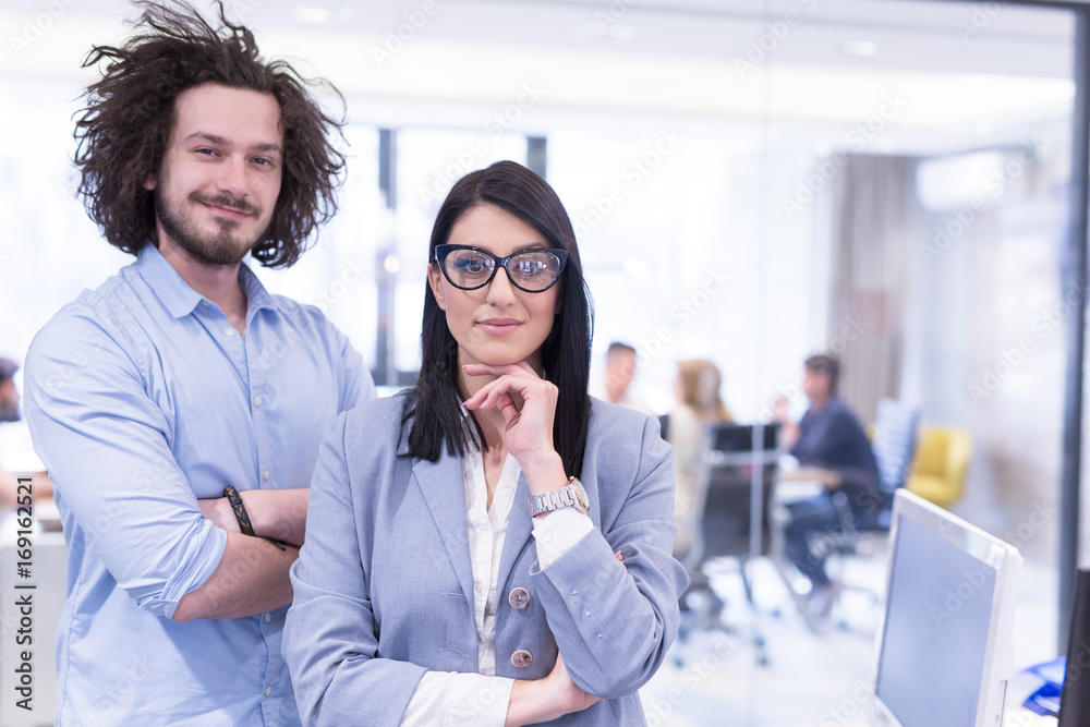 Naklejka premium Portrait of successful Business people