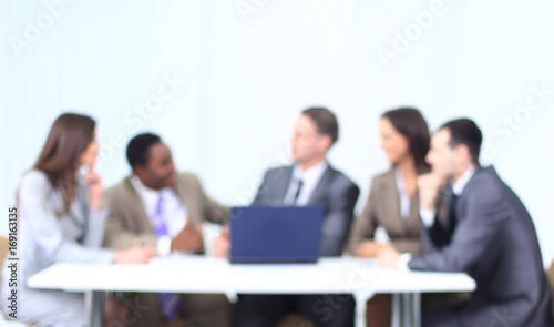 blurred image of business team.business background