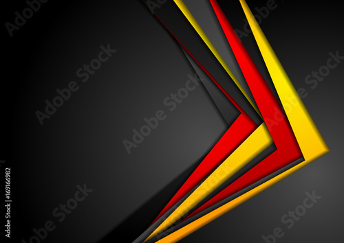 Abstract red, orange and black corporate background