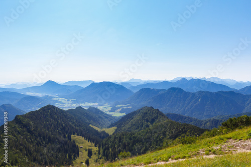 Valley with City of Ruhpolding in the Alps, Bavaria, Germany, summer day, view from Mt. Hochfelln © Jochen Netzker