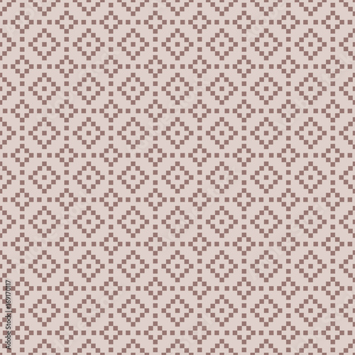 Geometric brown seamless pattern as background