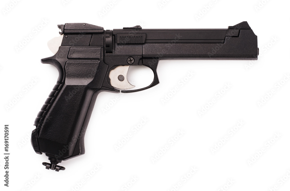 Black airgun pistol