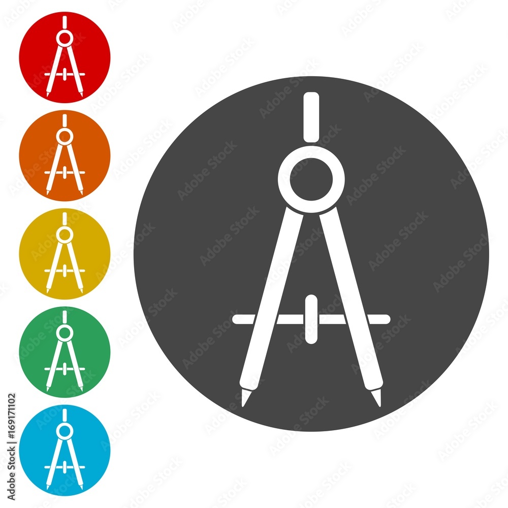 School divider icons set - vector illustration School divider icons set - vector illustration