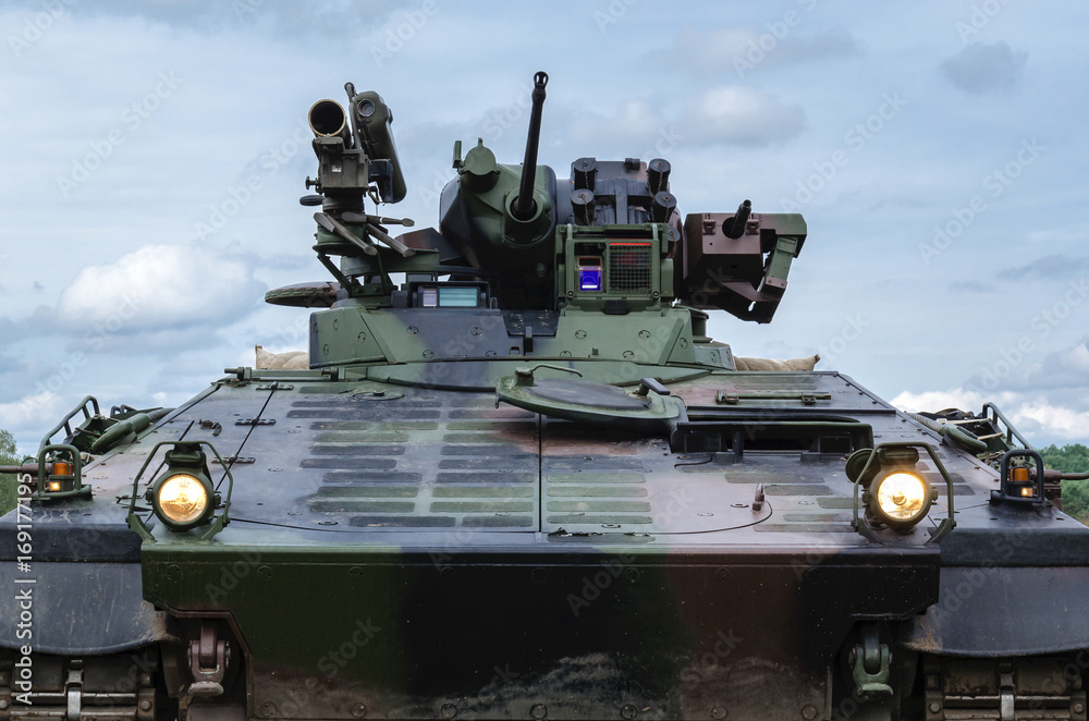 INFANTRY FIGHTING VEHICLE - Portrait of a crawler vehicle INFANTRY FIGHTING VEHICLE - Portrait of a crawler vehicle
