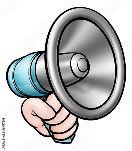 Hand Holding Megaphone