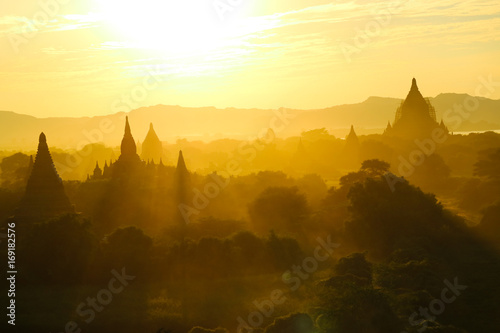 Beautiful Sunset in Bagan, Myanmar