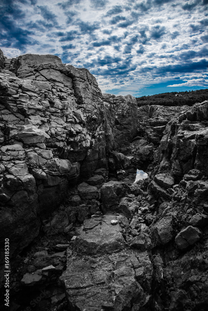 Rocks at the ocean