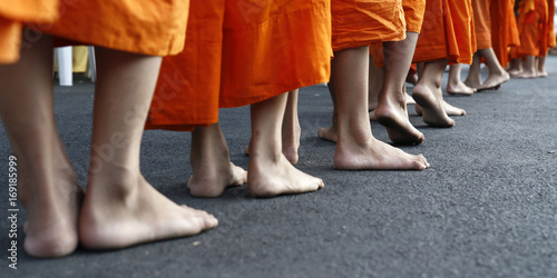 feet of monks  © MICHEL