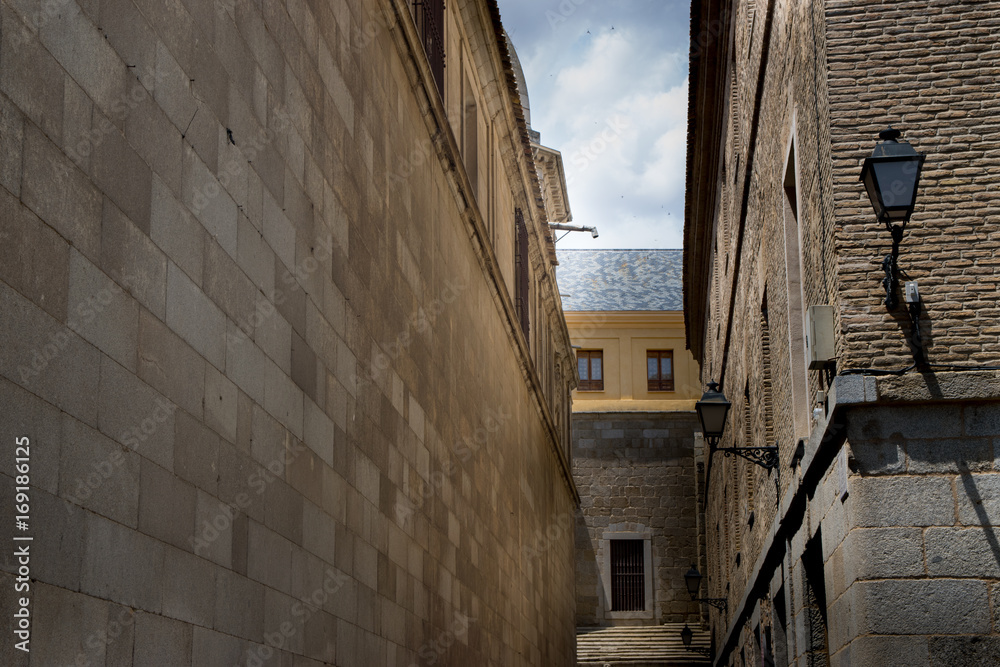 Medieval narrow street in Toledo, Spain