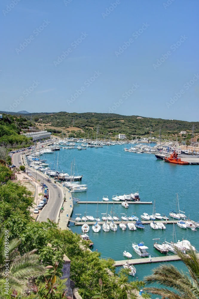 port de Mahon, île de Minorque, archipel des Baléares, Espagne