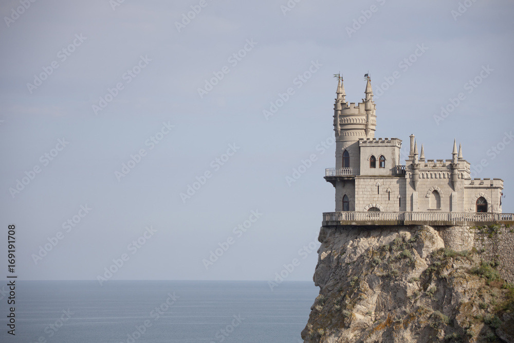 Swallow's Nest Castle, Crimea. Black sea