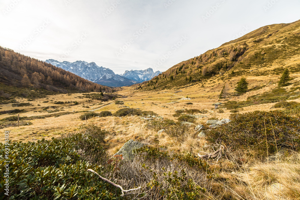 Autumn morning in the alps Autumn morning in the alps