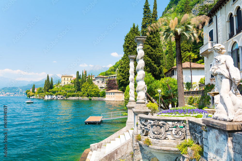 Varenna town on Lake Como, North Italy