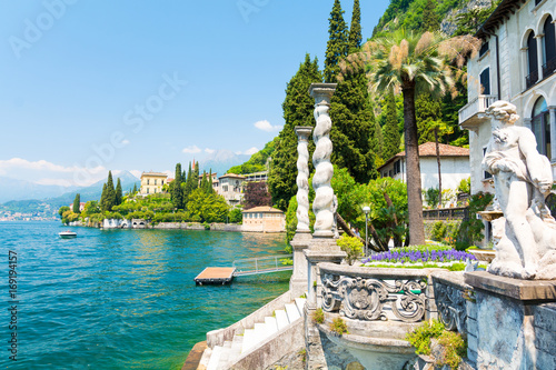 Varenna town on Lake Como, North Italy photo