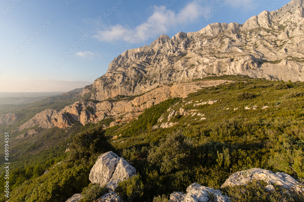 the Sainte-Victoire mountain, near Aix-en-Provence, which inspired the painter Paul Cézanne