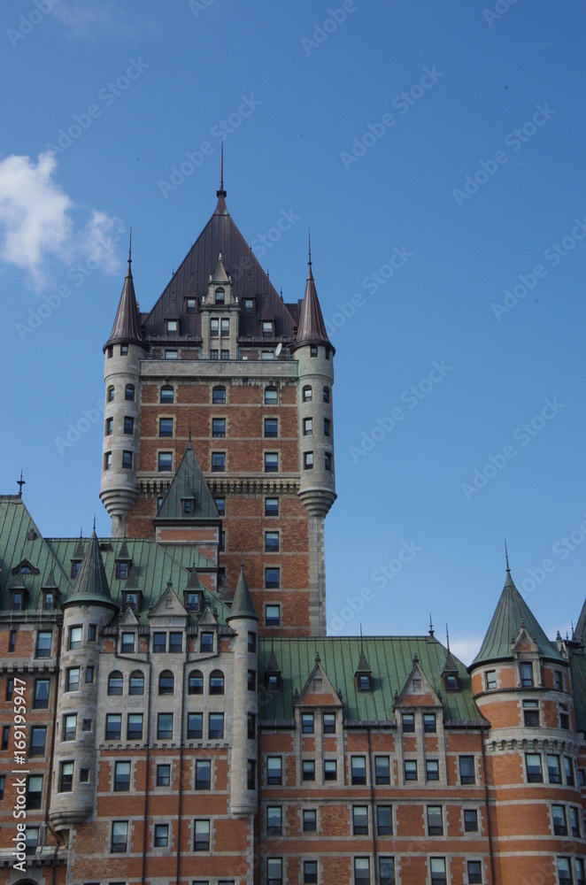 Le château Hôtel Frontenac de Québec ville