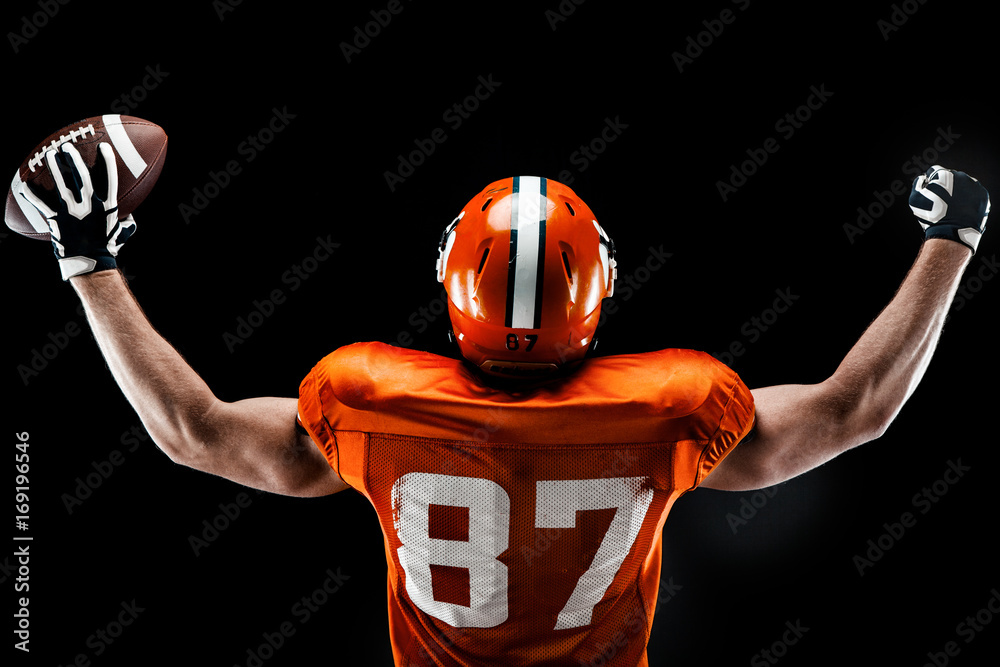 American football sportsman player