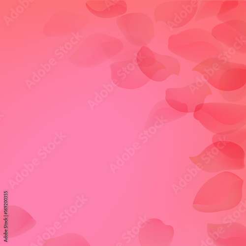 Pink Poster With Petals