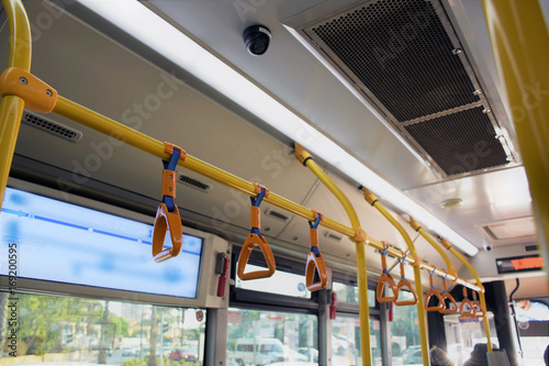 safety holders in a bus