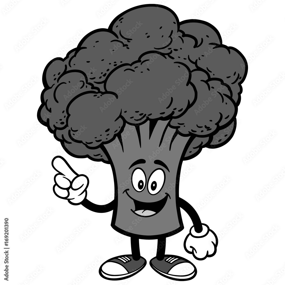 Broccoli Talking Illustration Broccoli Talking Illustration