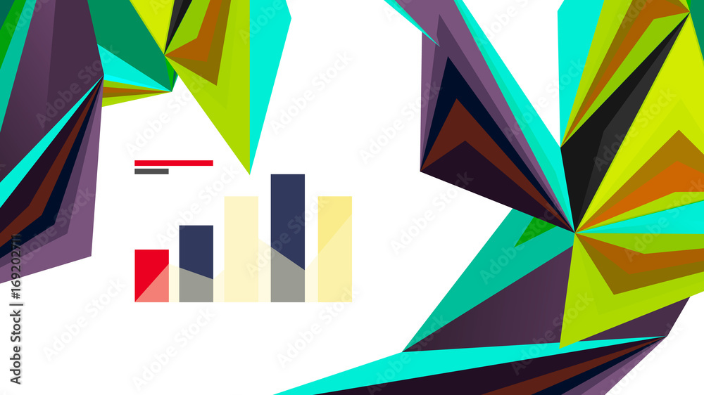 Modern triangle presentation template Modern triangle presentation template