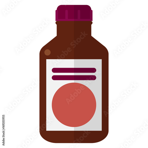 Bottle with antibacterial ointment vector illustration