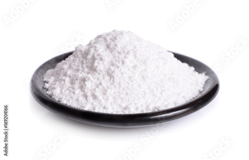 Sugar powdered  on plate.