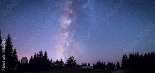 Milky Way next to space observatory