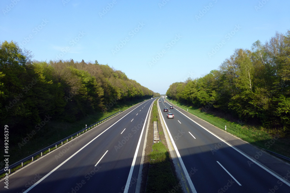 Fototapeta premium Autobahn A 3 bei Höchstadt