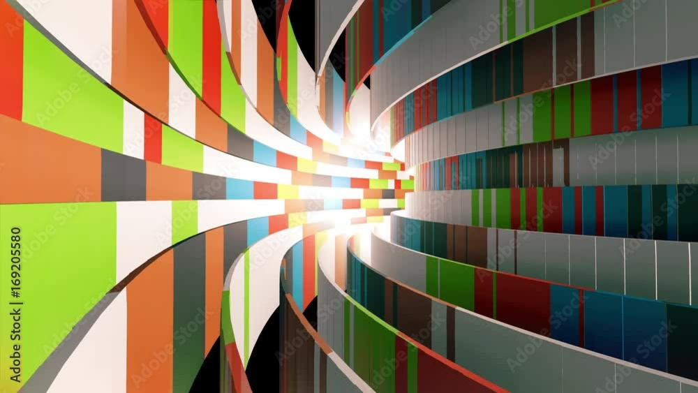 Flying through a colorful tunnel, abstract 4K video background Flying through a colorful tunnel, abstract 4K video background