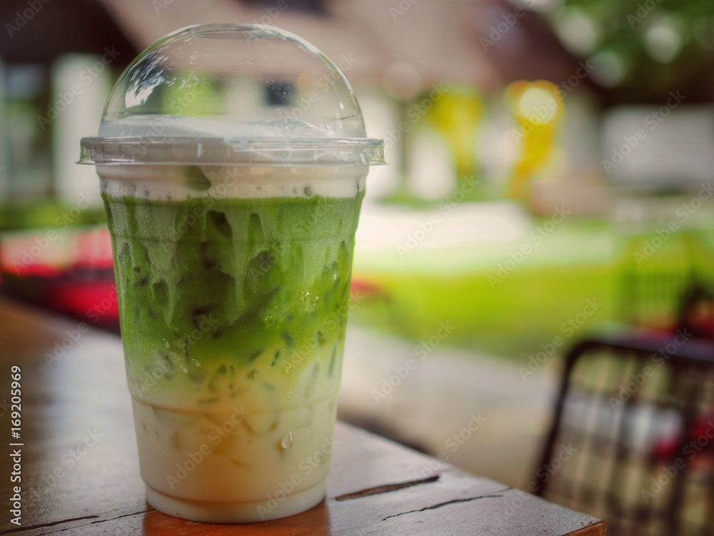 Ice Green Tea Matcha Latte Ice Green Tea Matcha Latte