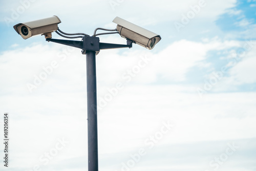 CCTV cameras are installed along the streets