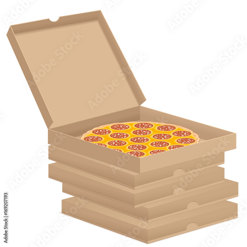 pizza in box