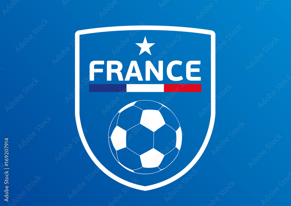 Naklejka premium Blason Foot France