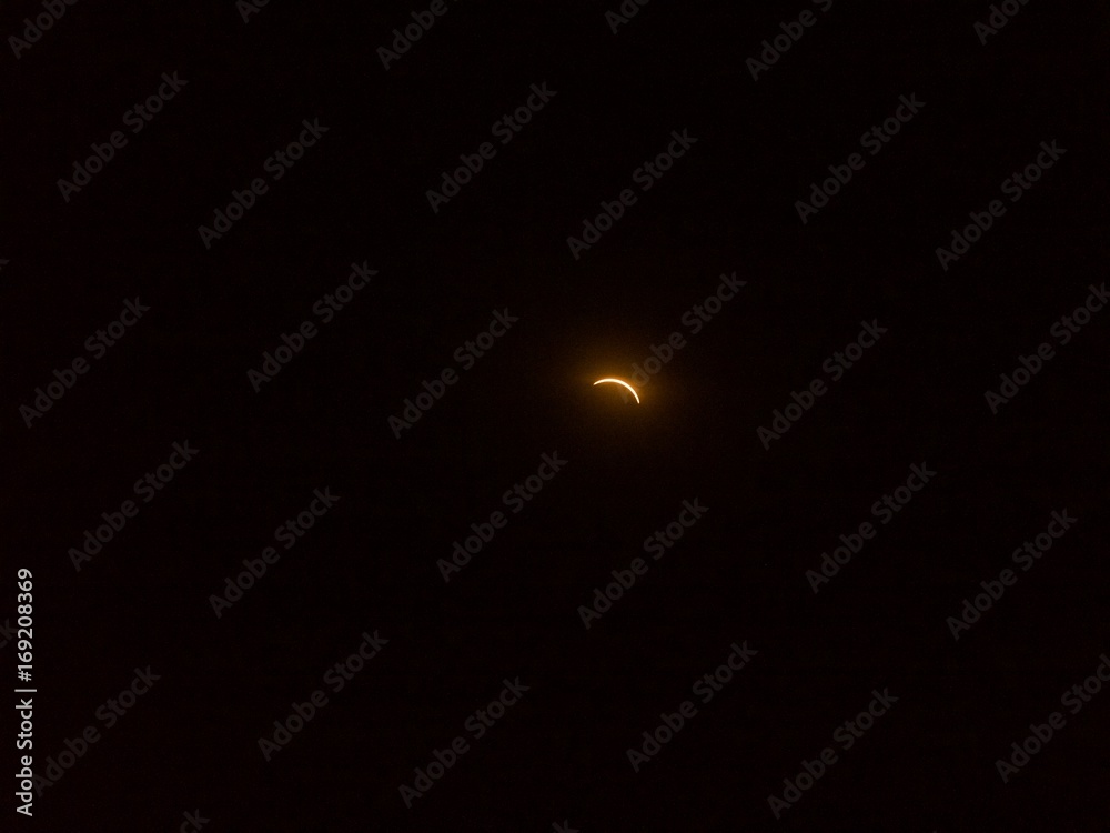Total solar eclipse -August 21,2017. from Ankeny National Wildlife Refuge. Salem Oregon USA