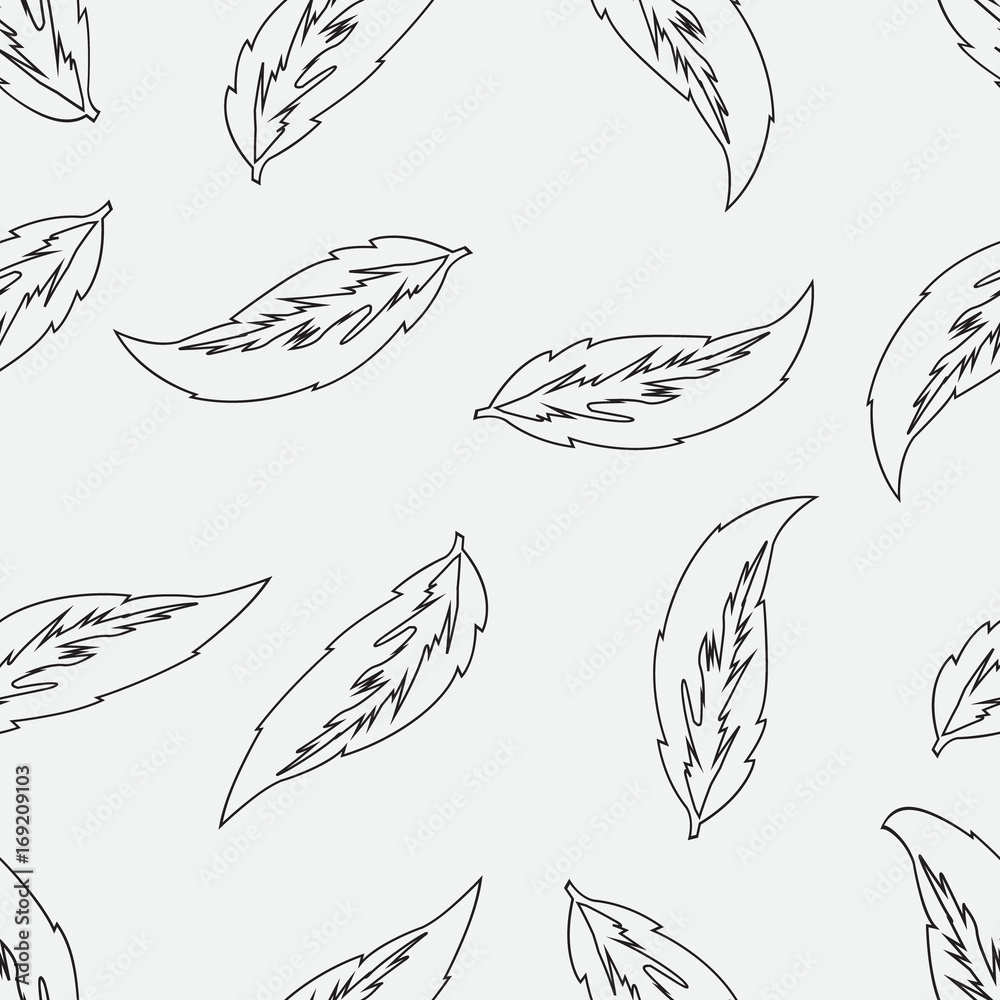 Seamless pattern with falling leaves Seamless pattern with falling leaves